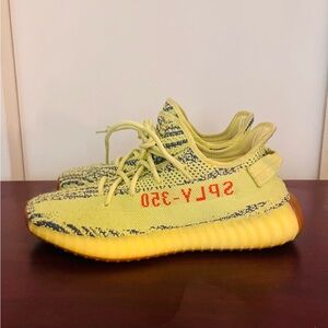 Yeezy Yellow and Gray Sneakers